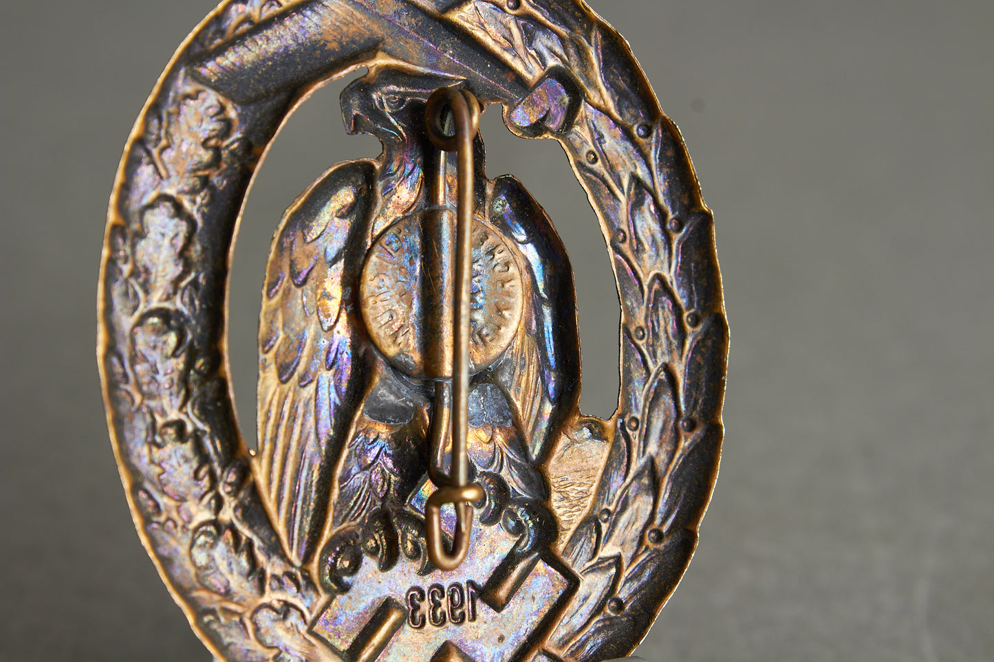 NSDAP "NS-Flugtag Sachsen 1933" Tinnie. Original.