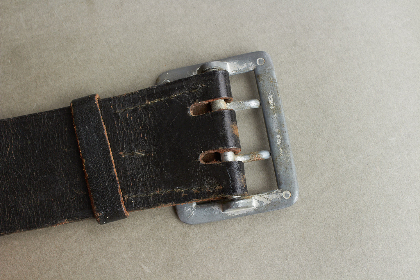 Danish Made German Heer Officer Belt. Maker "Johannes Jensen, Husum". Rare. Original.