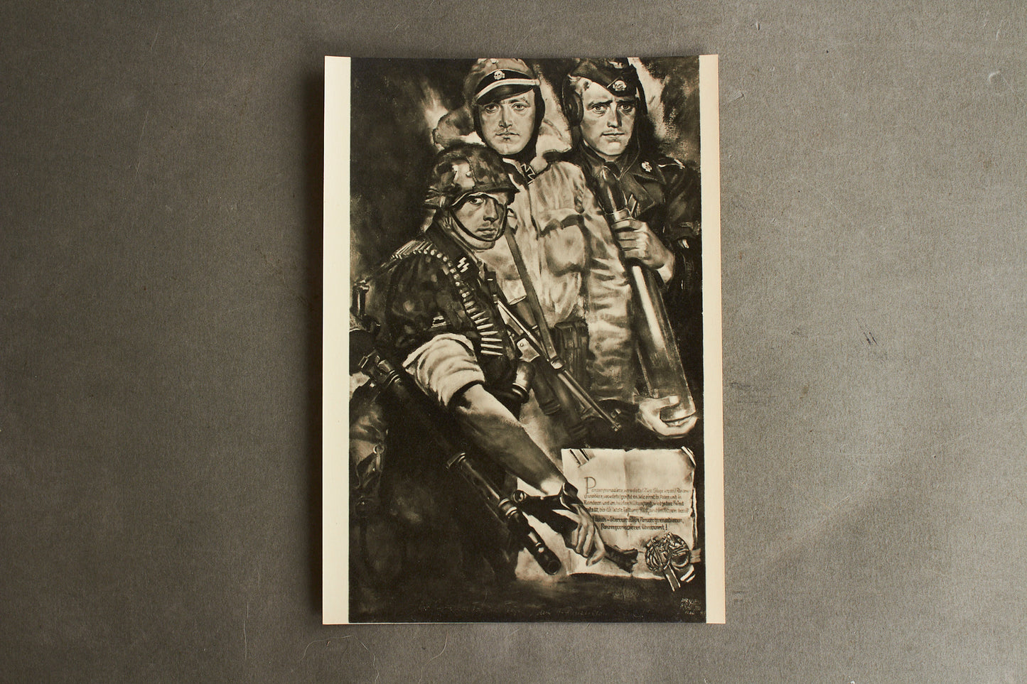 Waffen-SS Postcard. Rare. Original.