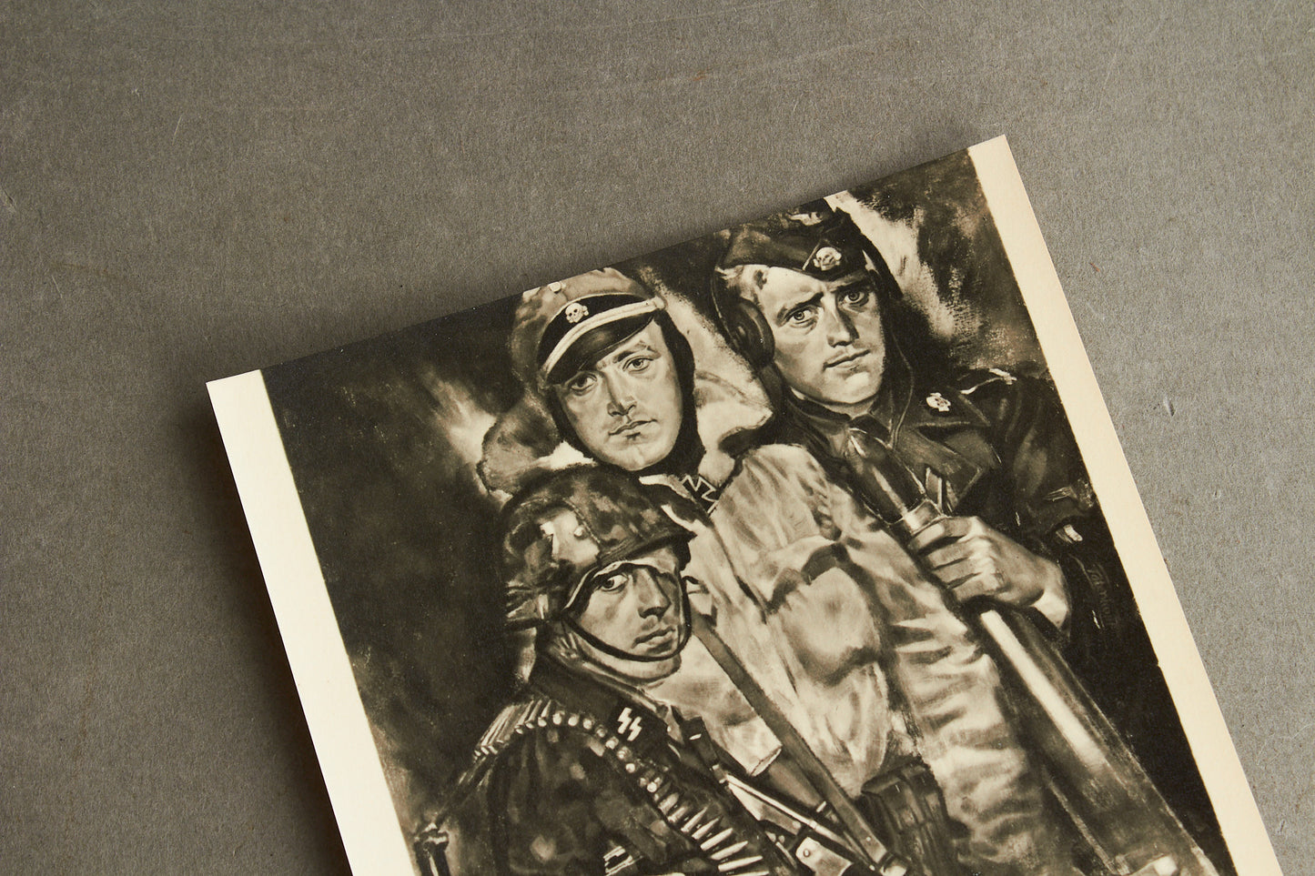 Waffen-SS Postcard. Rare. Original.