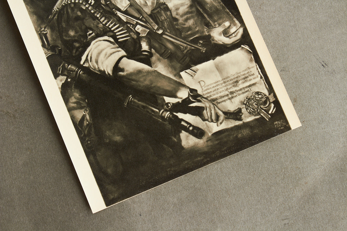 Waffen-SS Postcard. Rare. Original.