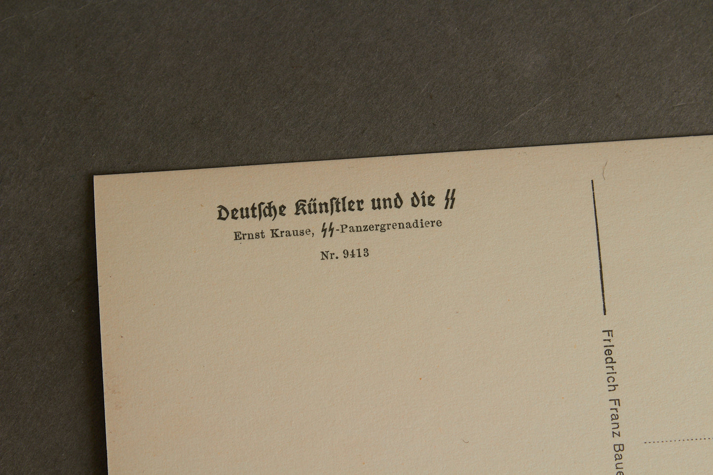Waffen-SS Postcard. Rare. Original.