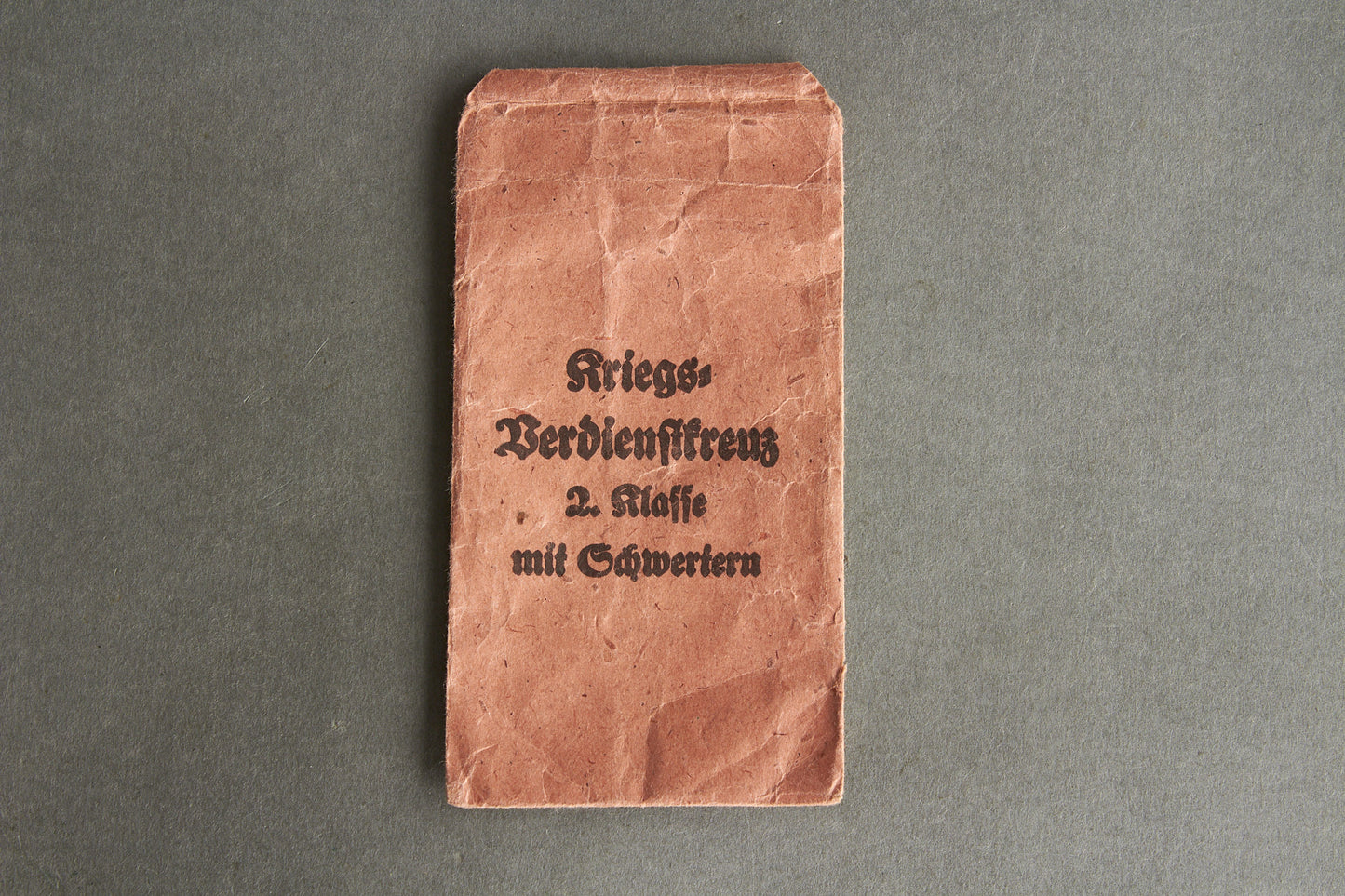 "Kriegsverdienstkreuz 2. Klasse" w. Swords Envelope. Maker marked "Rudolf Leukert". Original.