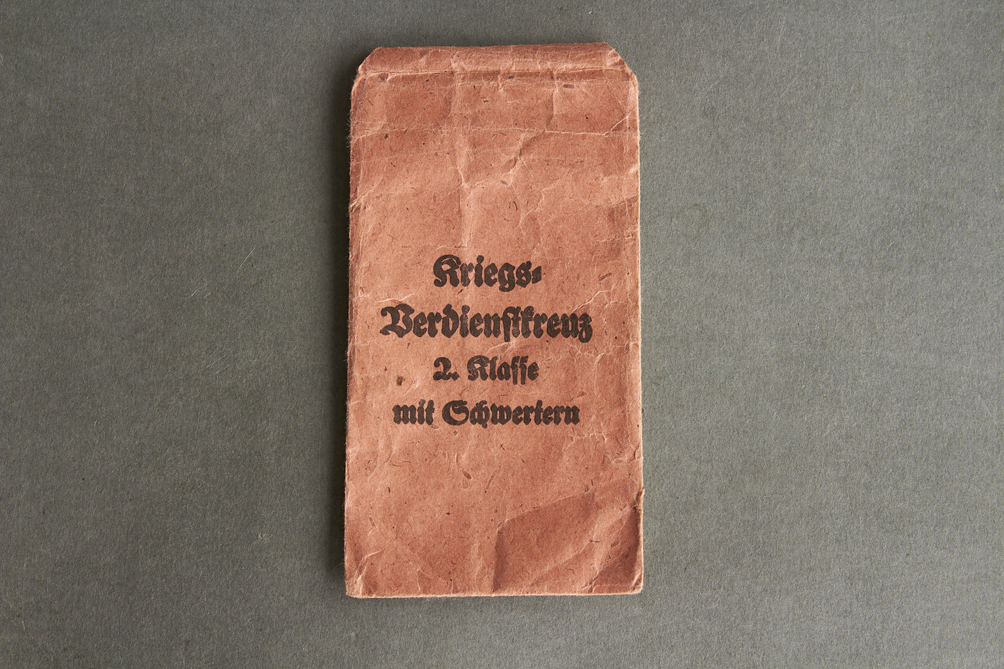"Kriegsverdienstkreuz 2. Klasse" w. Swords Envelope. Maker marked "Rudolf Leukert". Original.