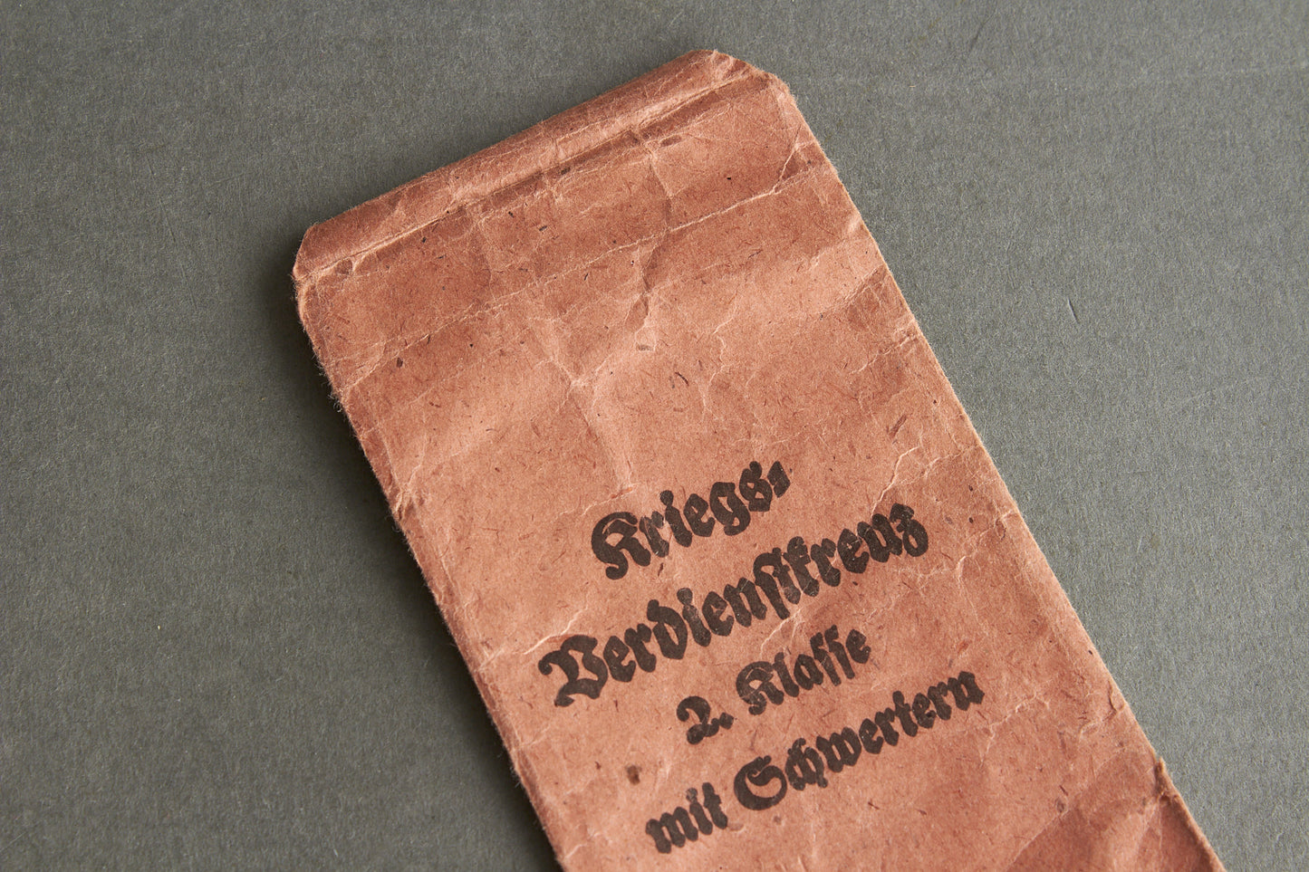 "Kriegsverdienstkreuz 2. Klasse" w. Swords Envelope. Maker marked "Rudolf Leukert". Original.