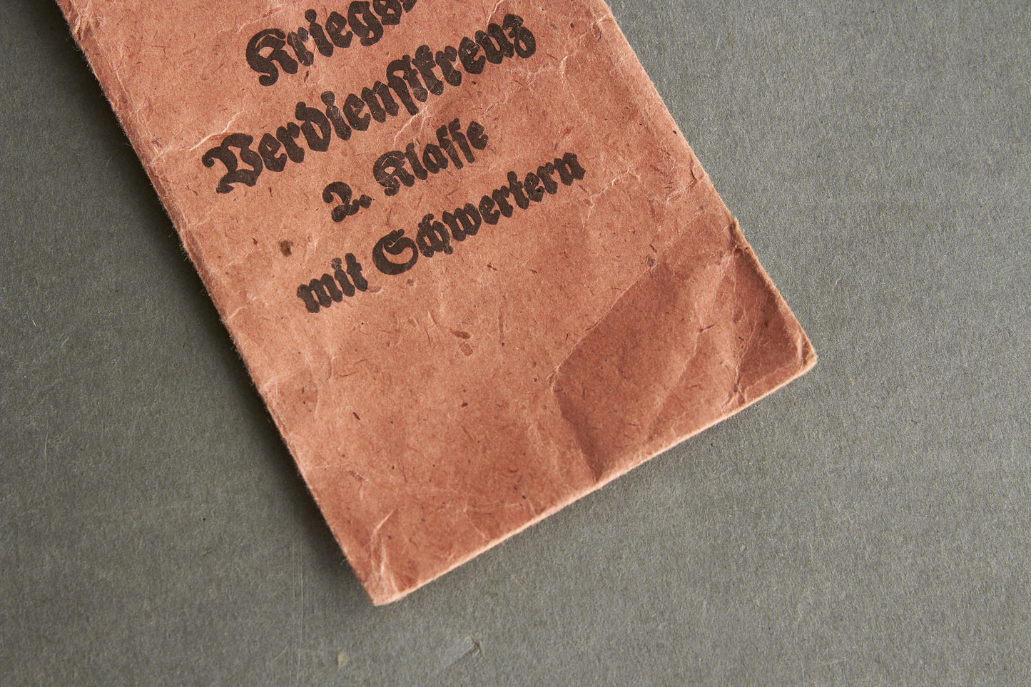 "Kriegsverdienstkreuz 2. Klasse" w. Swords Envelope. Maker marked "Rudolf Leukert". Original.