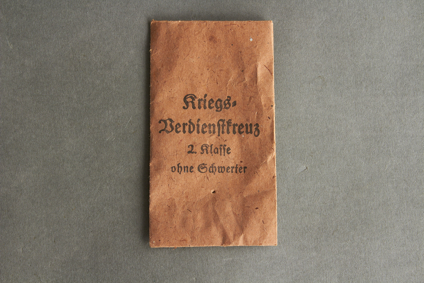 "Kriegsverdienstkreuz 2. Klasse" w. Swords Envelope. Maker marked "Deschler & Sohn". Original.