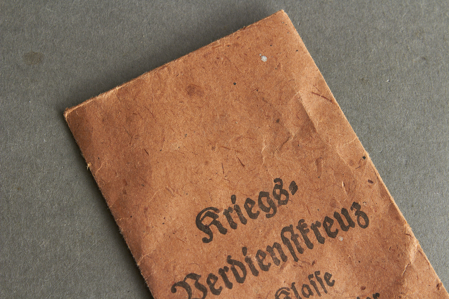 "Kriegsverdienstkreuz 2. Klasse" w. Swords Envelope. Maker marked "Deschler & Sohn". Original.