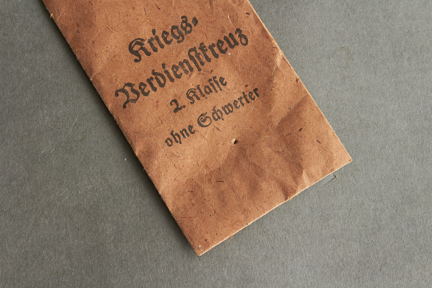 "Kriegsverdienstkreuz 2. Klasse" w. Swords Envelope. Maker marked "Deschler & Sohn". Original.