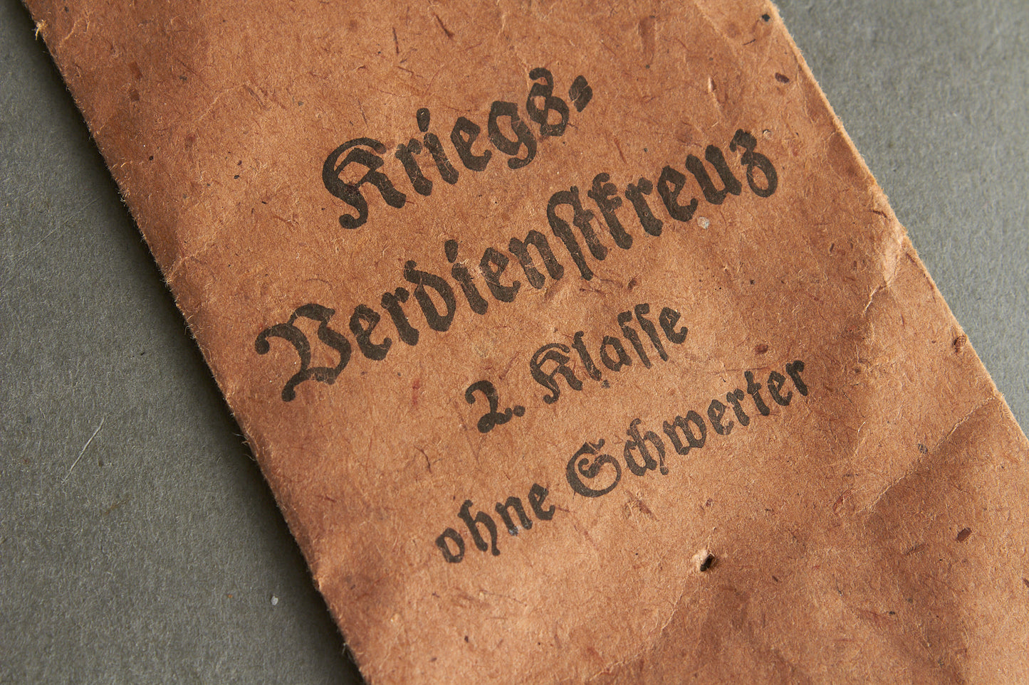 "Kriegsverdienstkreuz 2. Klasse" w. Swords Envelope. Maker marked "Deschler & Sohn". Original.