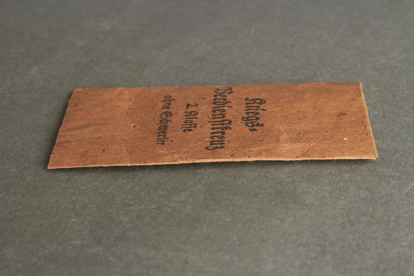"Kriegsverdienstkreuz 2. Klasse" w. Swords Envelope. Maker marked "Deschler & Sohn". Original.