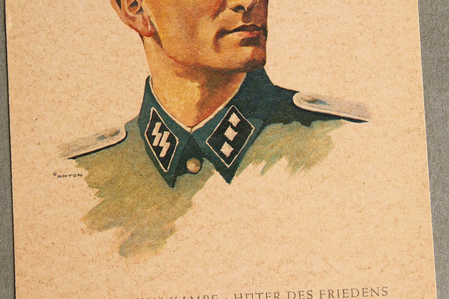 Waffen-SS Postcard. Rare. Original.