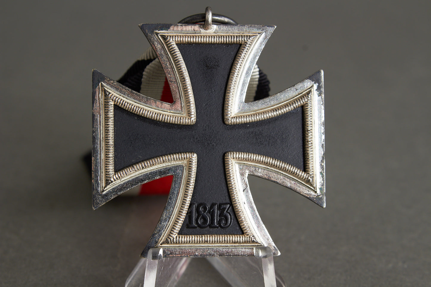 Iron Cross "Eisernes Kreuz" 2. Class. Maker marked "13" (Gustav Brehmer). Original.