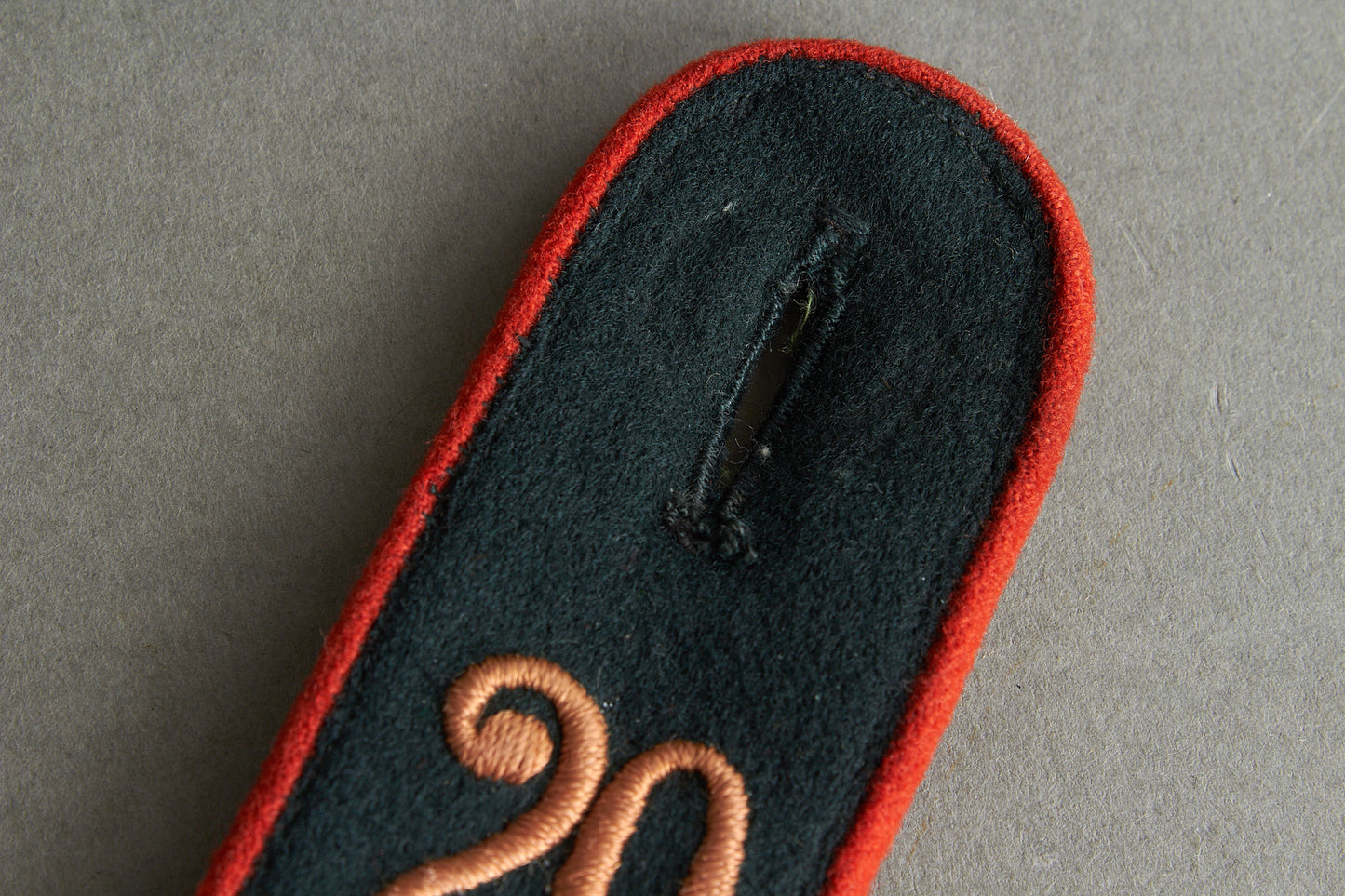 Early and short Wehrmacht "Artillerie" Shoulder Board. Original.