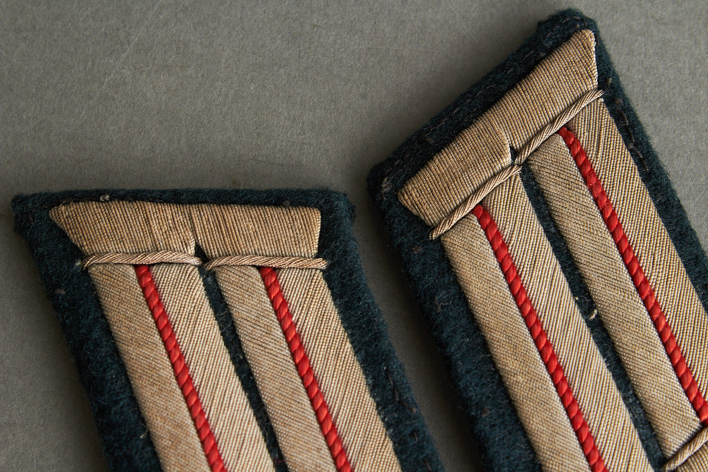 Wehrmacht Officer "Artillerie" Collar tabs. Tunic Removed. Matching pair. Original.