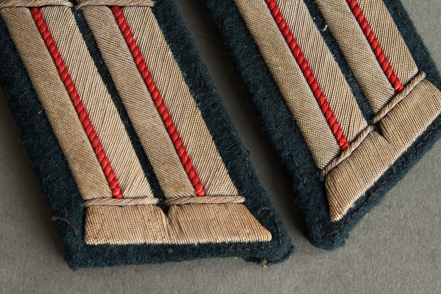 Wehrmacht Officer "Artillerie" Collar tabs. Tunic Removed. Matching pair. Original.