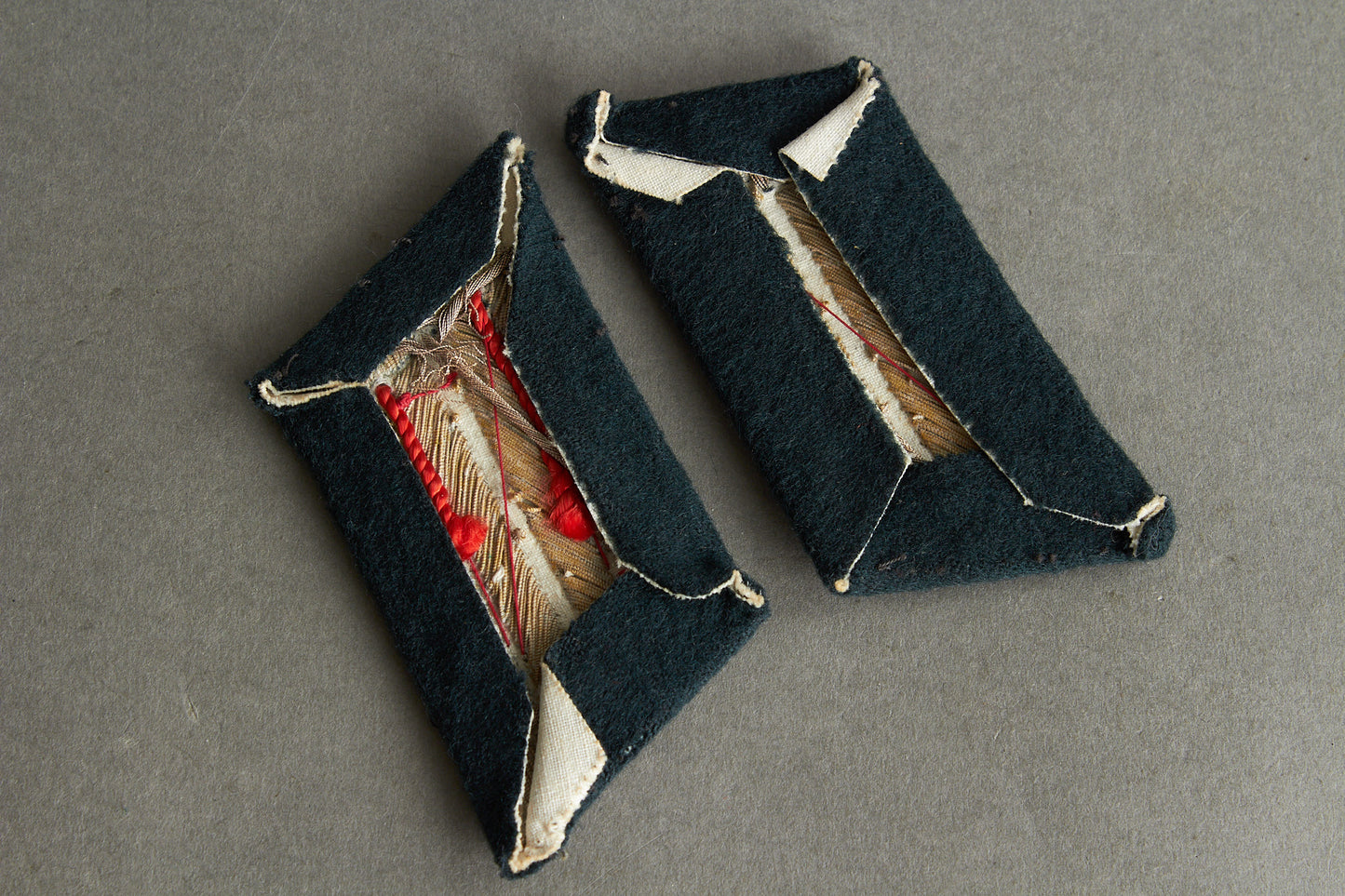 Wehrmacht Officer "Artillerie" Collar tabs. Tunic Removed. Matching pair. Original.