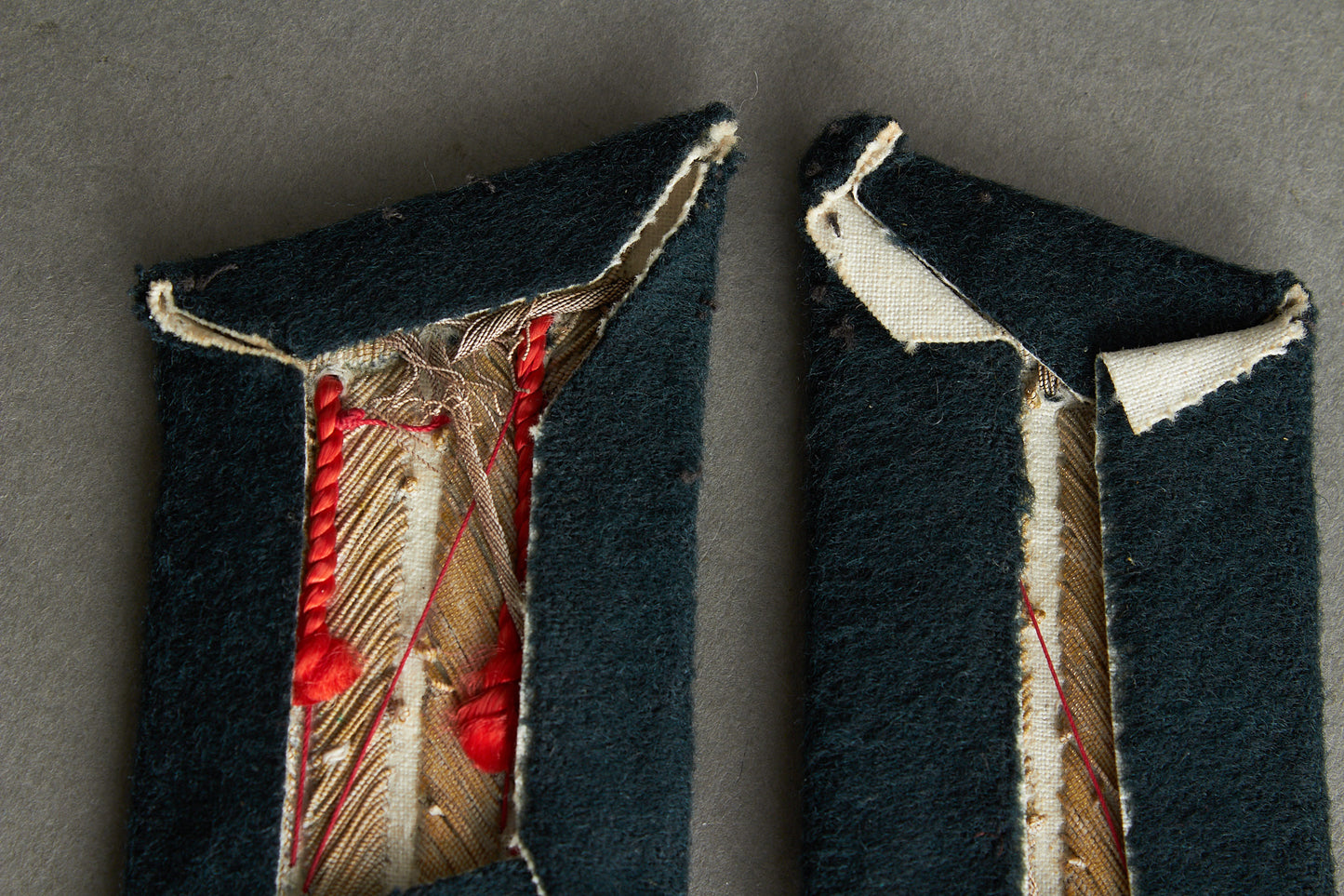 Wehrmacht Officer "Artillerie" Collar tabs. Tunic Removed. Matching pair. Original.