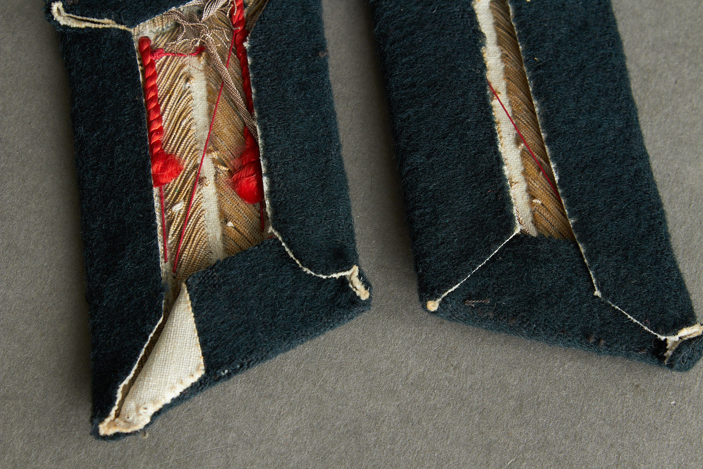 Wehrmacht Officer "Artillerie" Collar tabs. Tunic Removed. Matching pair. Original.