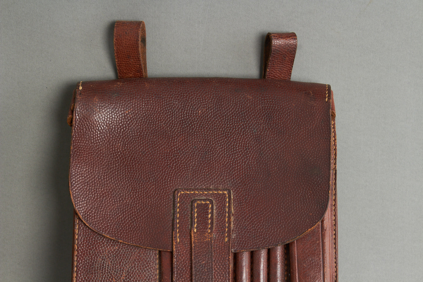 Early Heer/Luftwaffe ‘Kartentasche’ Map Case in brown leather 1937. Original.
