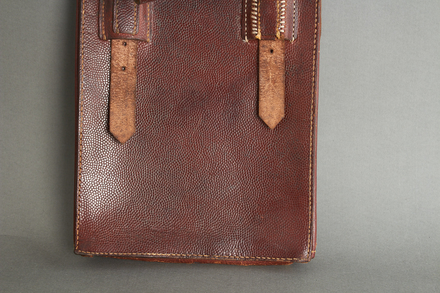 Early Heer/Luftwaffe ‘Kartentasche’ Map Case in brown leather 1937. Original.