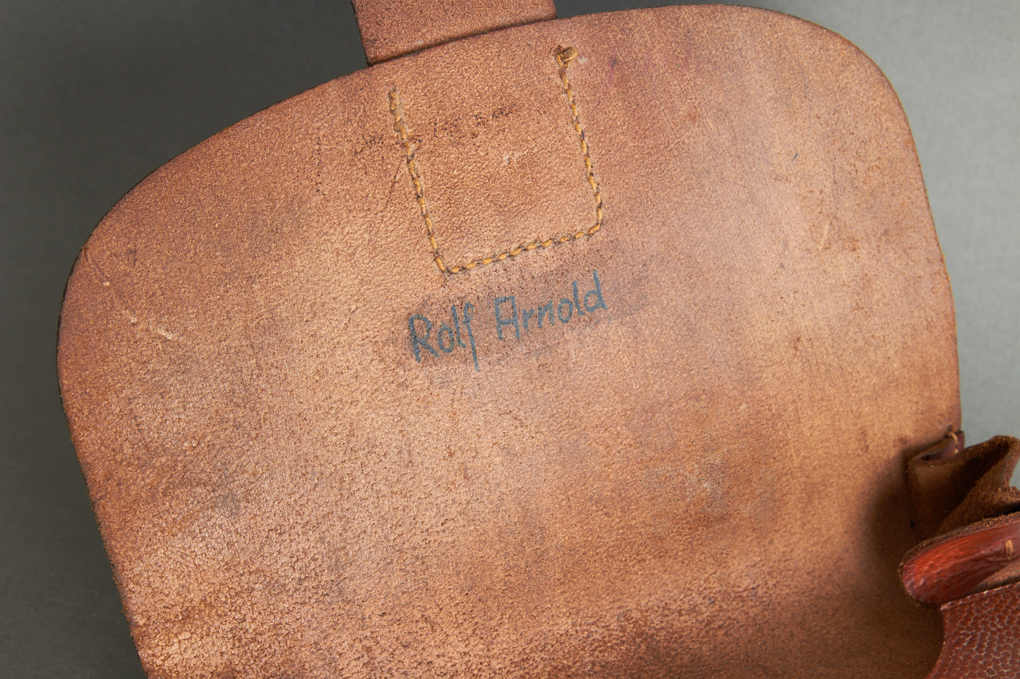 Early Heer/Luftwaffe ‘Kartentasche’ Map Case in brown leather 1937. Original.