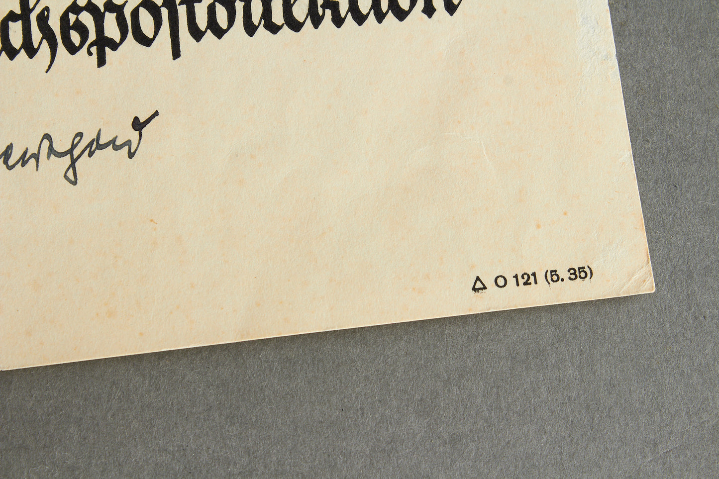 "Treudienst-Ehrenzeichen" 25 Year Service Urkunde Grouping. Original.