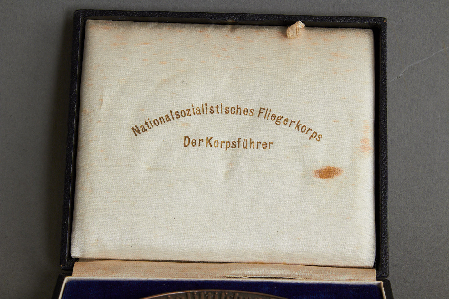 Large NSFK (Nationalsozialistisches Fliegerkorps) "Teilnehmerplakette" from "Deutschlandflug 1938". In box. Original.
