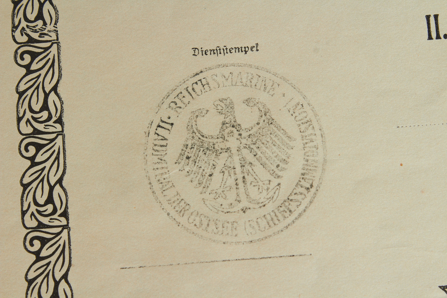 Kriegsmarine "Panzerschiff 'Admiral Scheer'" Grouping. Original.