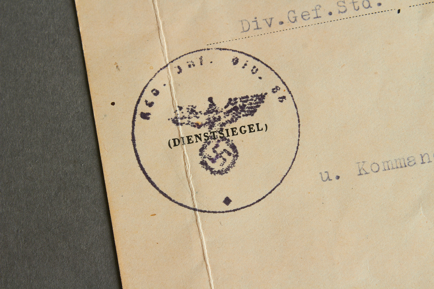 Helmuth Weidling signed Iron Cross 2. Class "das Eiserne Kreuz 2. Klasse" Urkunde. Original.
