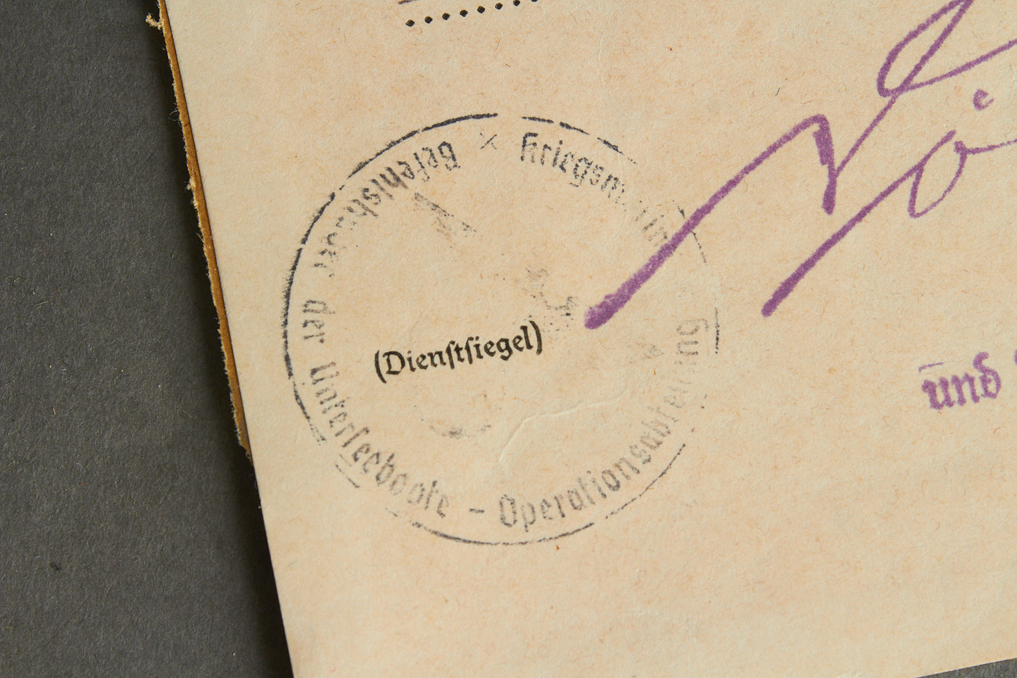 Dönitz signed Kriegsmarine "das Eiserne Kreuz 2. Klasse" Urkunde. Rare. Original.