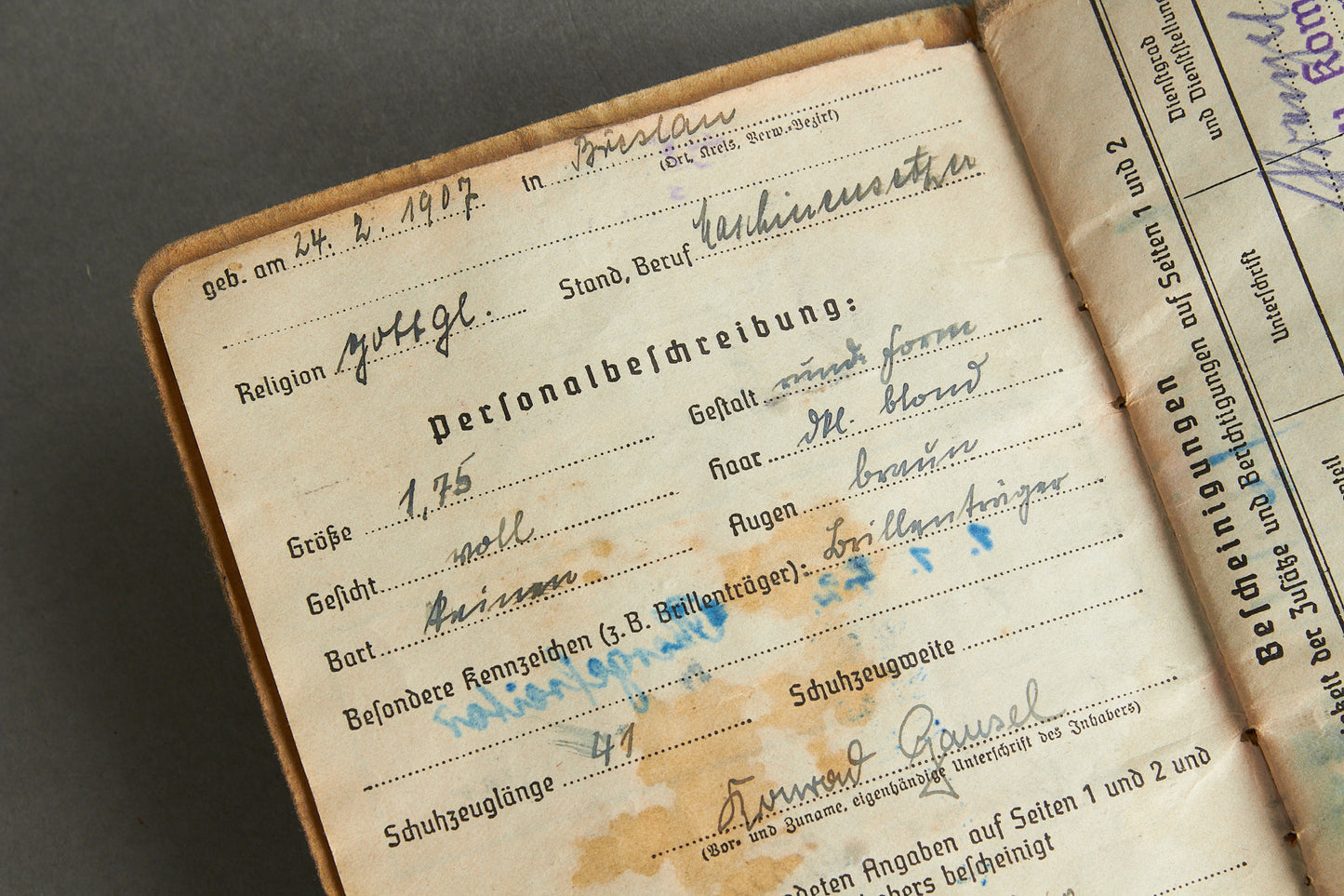 Max Heinrich Moritz Albert von Schenckendorff signed grouping. Original.