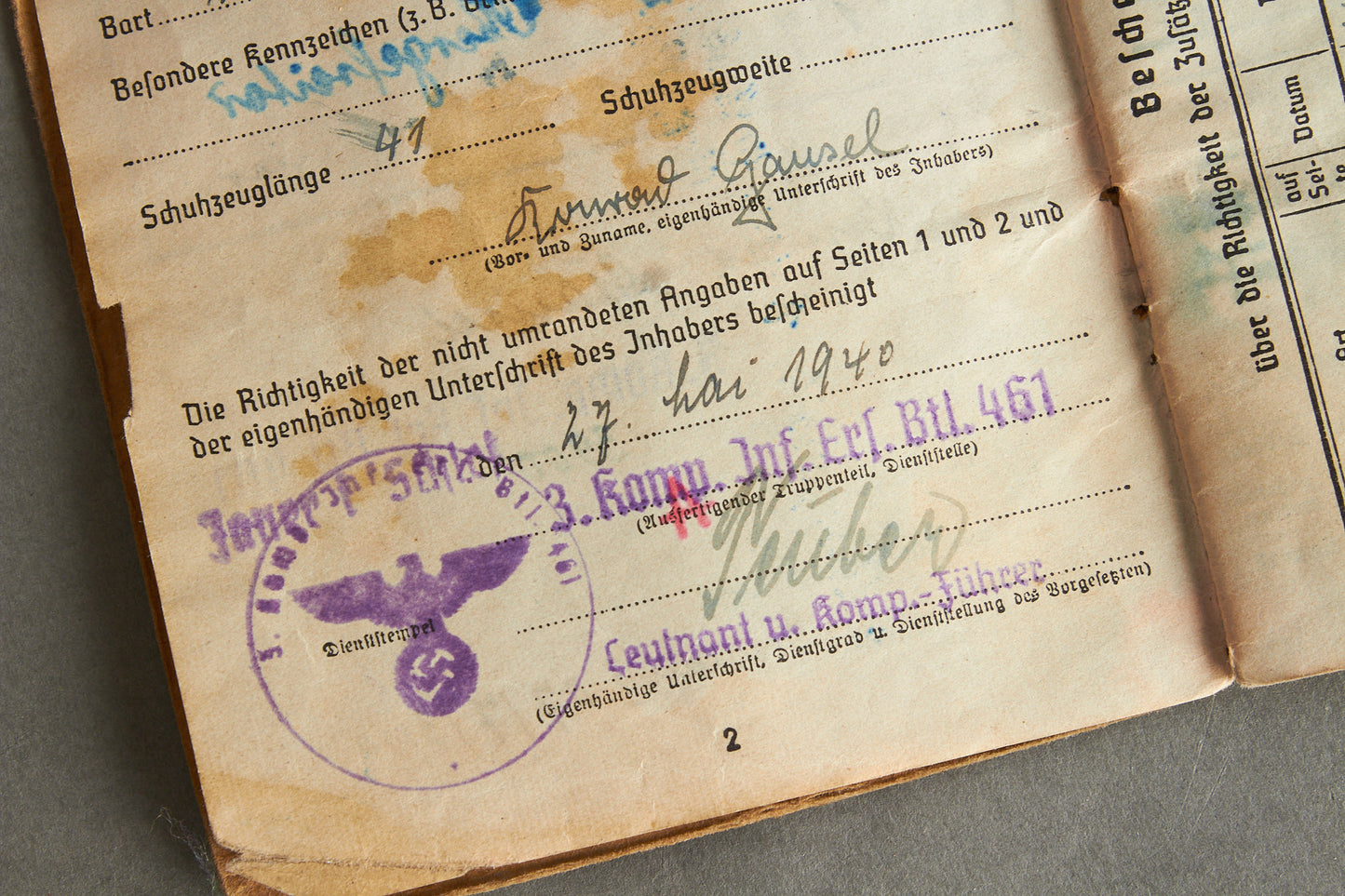 Max Heinrich Moritz Albert von Schenckendorff signed grouping. Original.