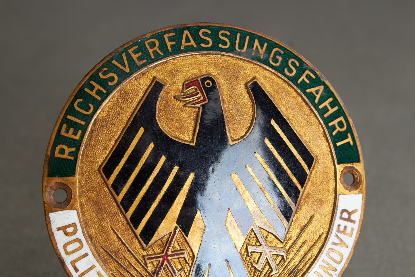 Polizei "Plakette" from 1931. Original.