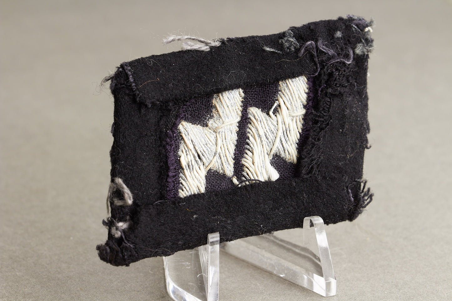 Waffen-SS Officer Collar tab. Tunic removed. Original.