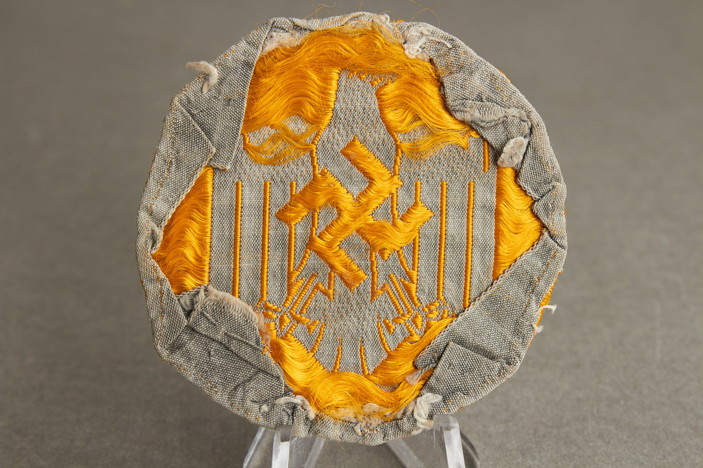 DRL Cloth "Leistungsabzeichen" in Grey. Tunic removed. Original.