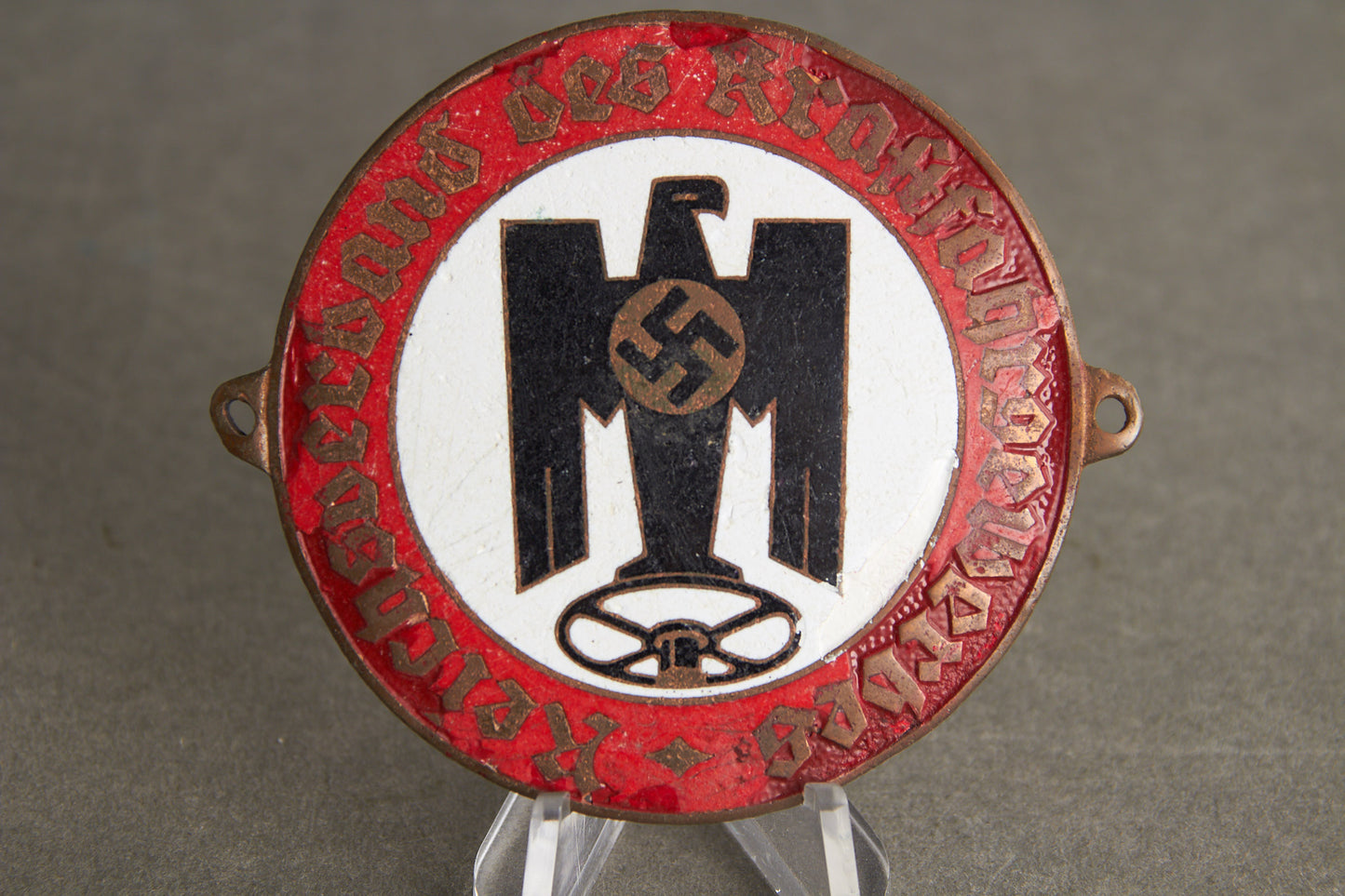 RVK (Reichsverband des Kraftfahrgewerbes) "Autoplakette". Rare. Original.