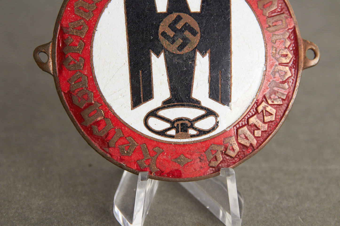 RVK (Reichsverband des Kraftfahrgewerbes) "Autoplakette". Rare. Original.