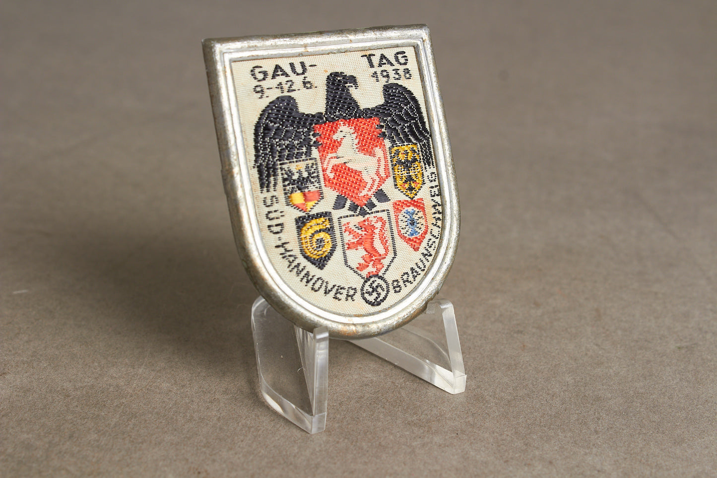NSDAP "Gautag" Tinnie from 1938. Original.
