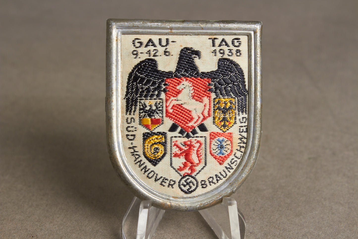 NSDAP "Gautag" Tinnie from 1938. Original.