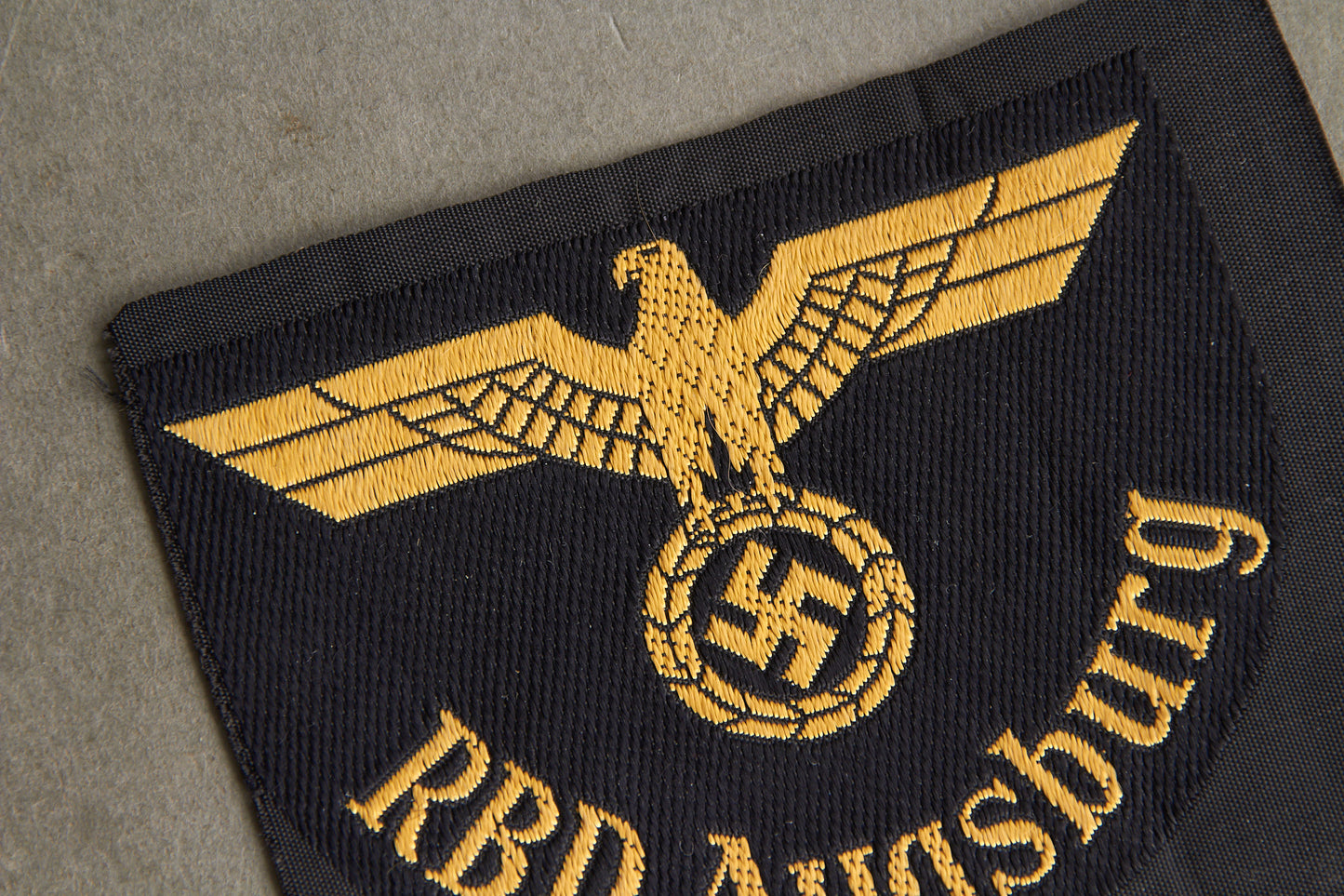 Reichsbahn "RBD Augsburg" Sleeve Insignia. Original.