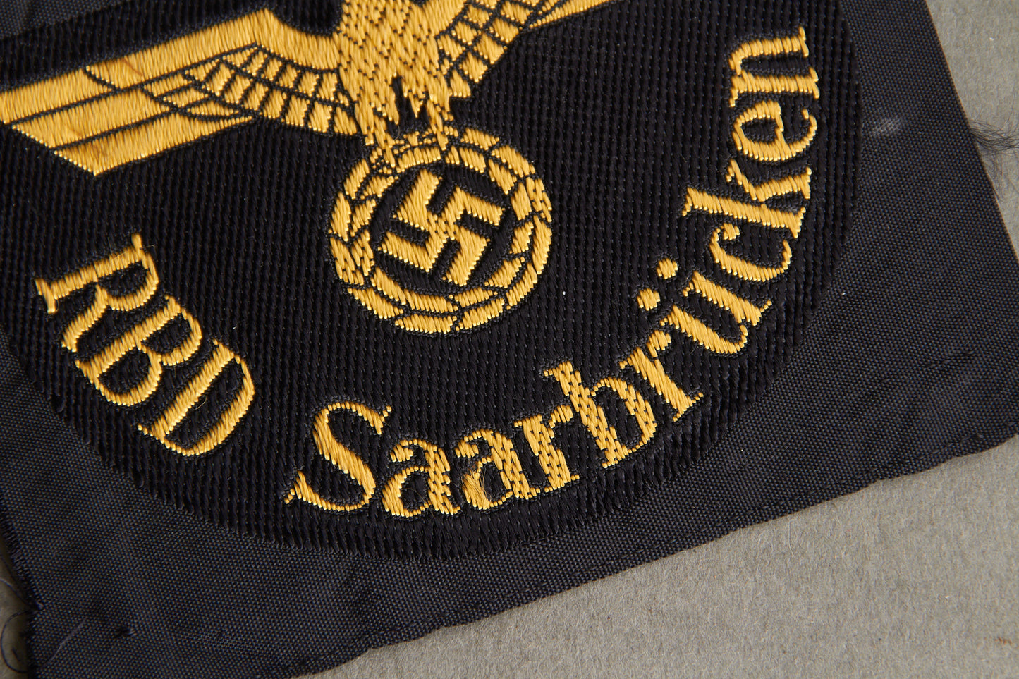 Reichsbahn "RBD Saarbrücken" Sleeve Insignia. Original.