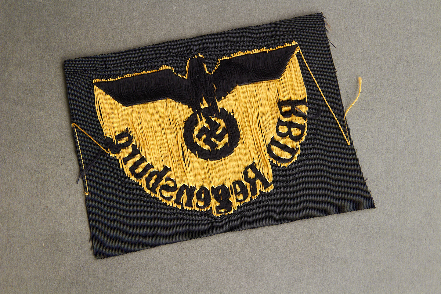 Reichsbahn "RBD Regensburg" Sleeve Insignia. Original.