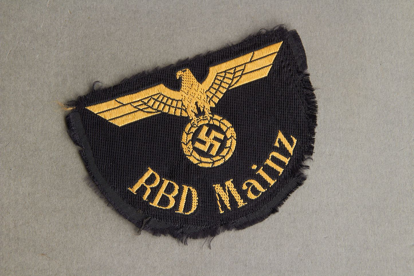 Reichsbahn "RBD Mainz" Sleeve Insignia. Original.