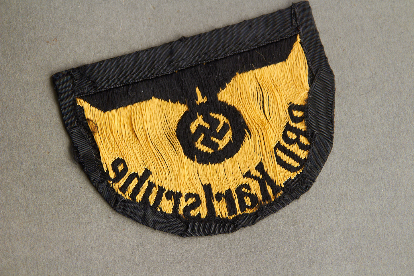 Reichsbahn "RBD Karlsruhe" Sleeve Insignia. Original.