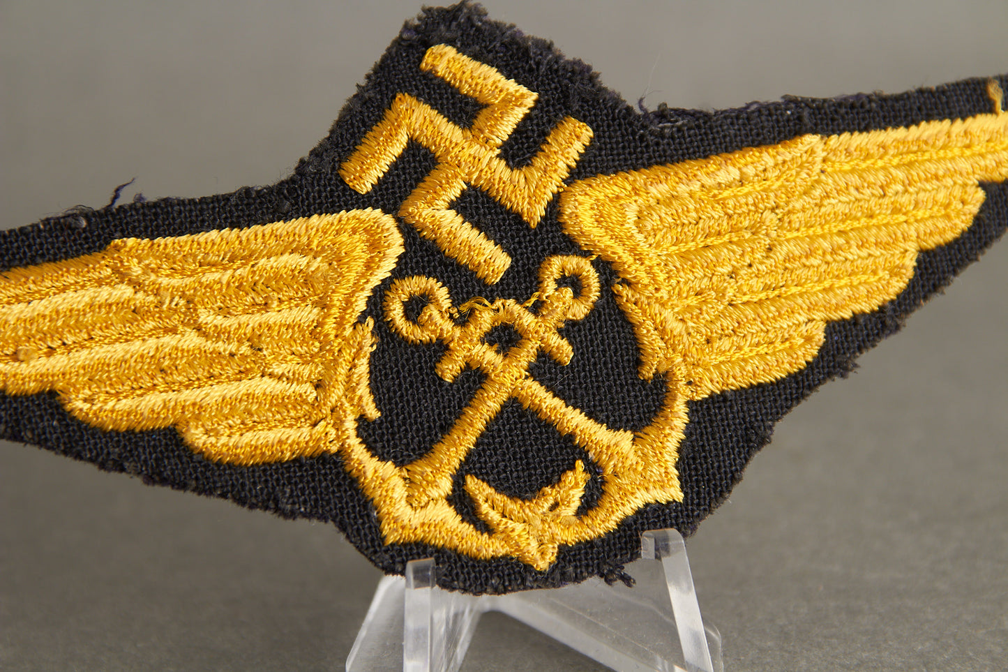 Early Luftwaffe "Seenotdienst" (Maritime Air-Sea Rescue) Pilot Officer Cap Badge. Rare! Original.