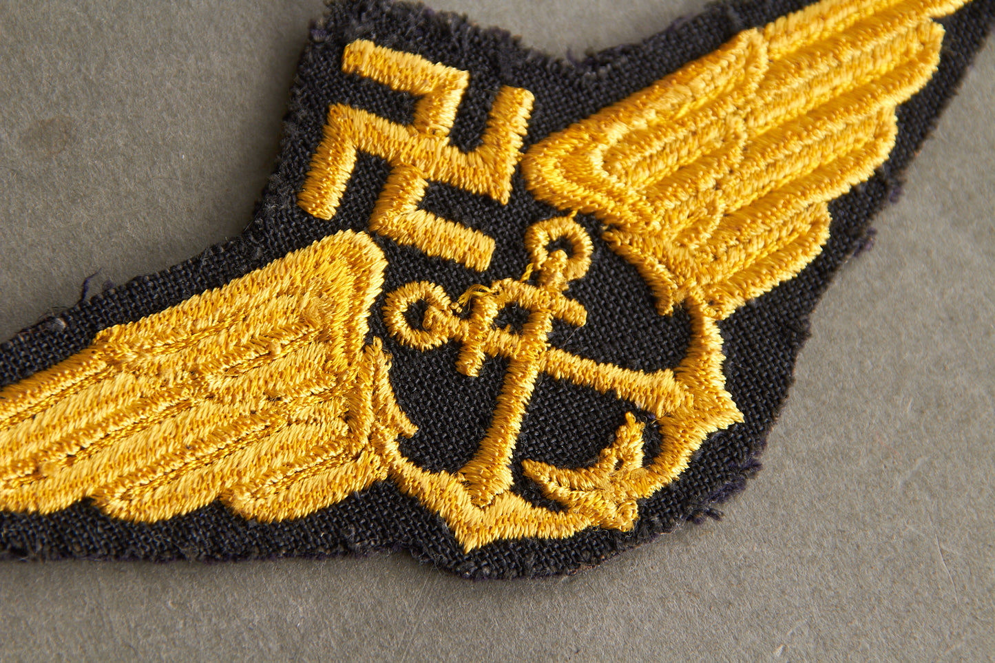 Early Luftwaffe "Seenotdienst" (Maritime Air-Sea Rescue) Pilot Officer Cap Badge. Rare! Original.