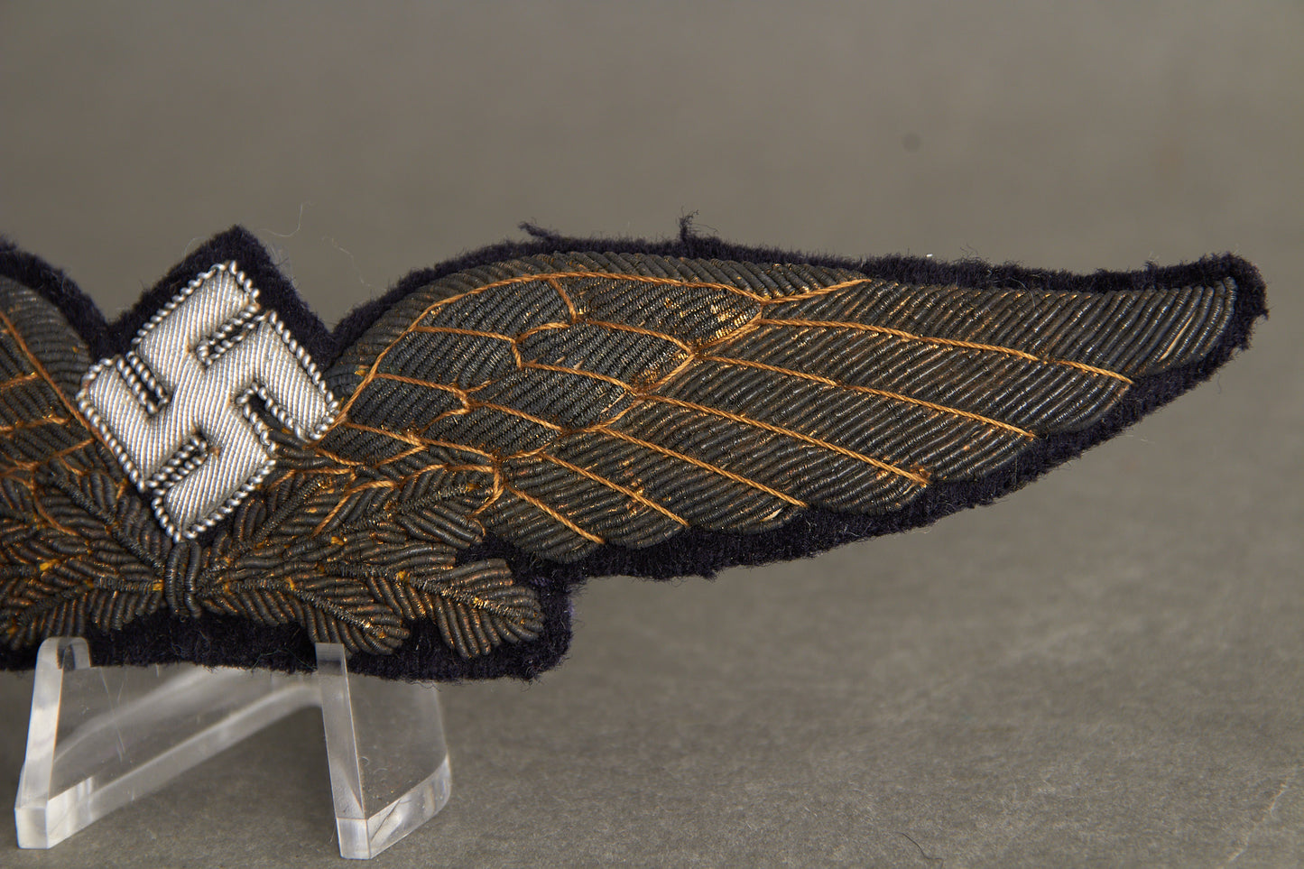 Early Luftwaffe Civil Pilot's "Fliegerkapitan"/"Flugbetriebslieter" Cap Badge. Rare! Original.
