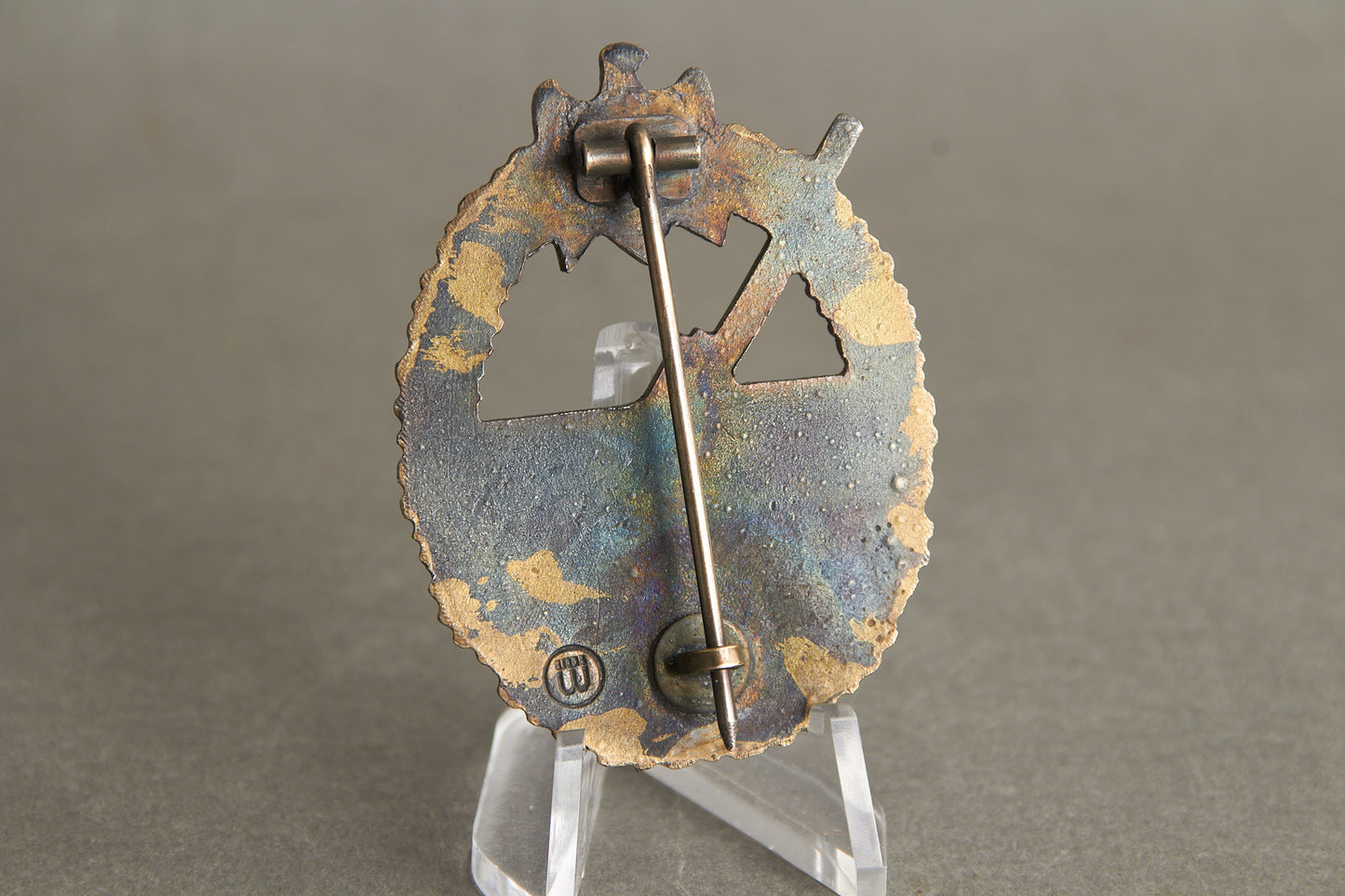 Kriegsmarine "Marine-Artillerie Kriegsabzeichen". Maker marked "Wiedmann". (hard to find maker). Original.