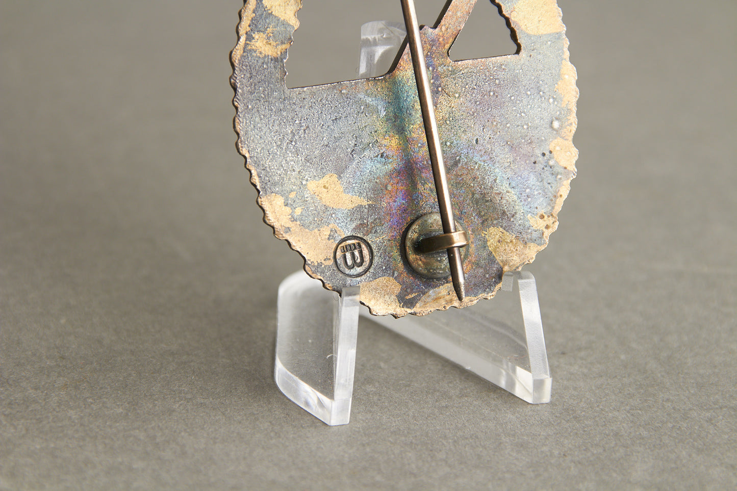 Kriegsmarine "Marine-Artillerie Kriegsabzeichen". Maker marked "Wiedmann". (hard to find maker). Original.